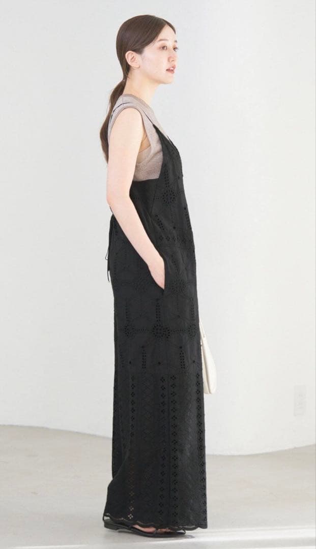 IENAレースオールインワン38ブラック