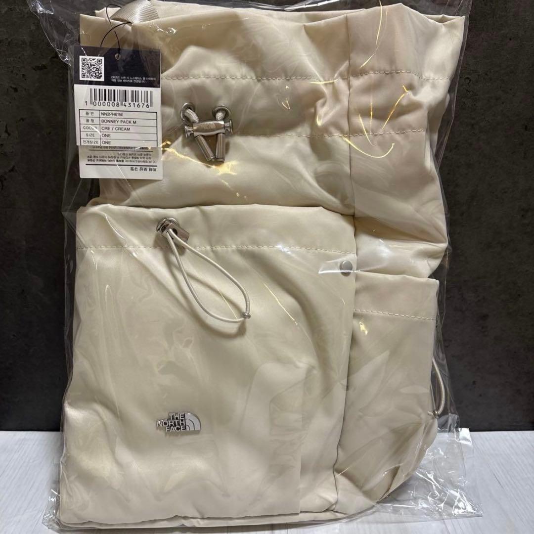公式完売❗️韓国限定✨ ノースフェイス ボニーパック M クリーム 当日発送◎