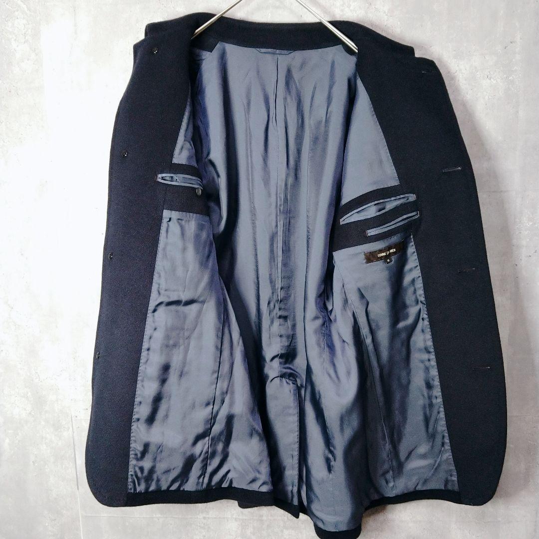 ✨未使用級 コムサメン チェスターコート アンゴラ ネイビー М ミドル