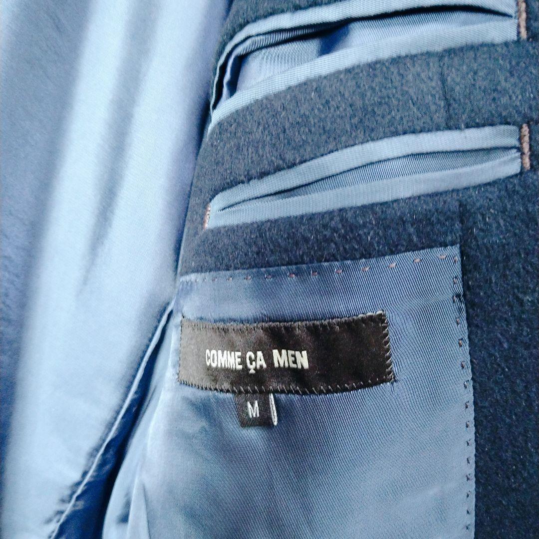 ✨未使用級 コムサメン チェスターコート アンゴラ ネイビー М ミドル