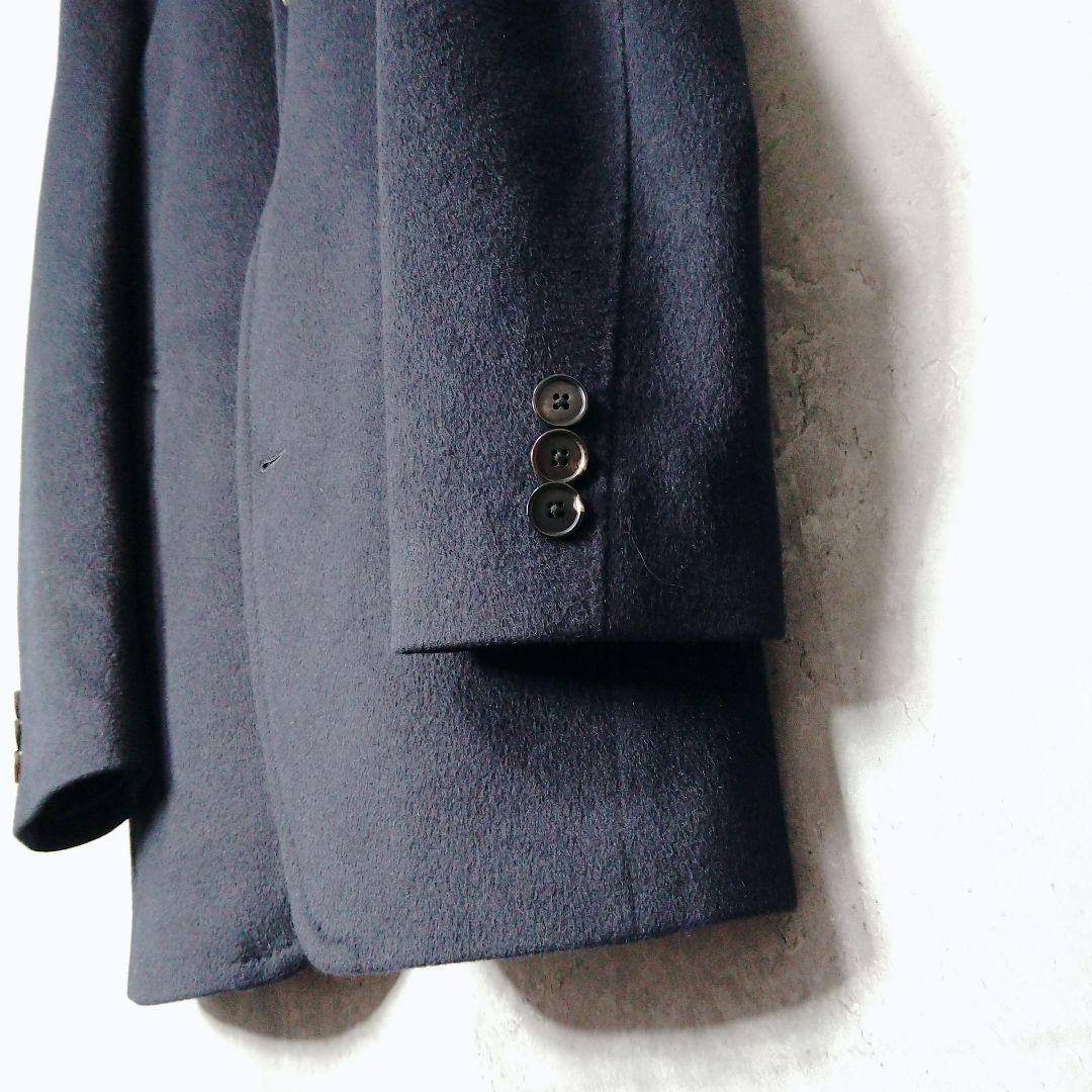 ✨未使用級 コムサメン チェスターコート アンゴラ ネイビー М ミドル