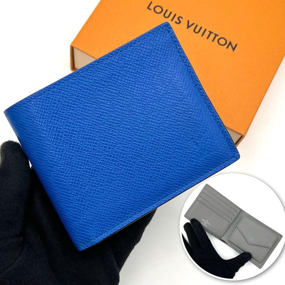 【美品】ルイヴィトン タイガ ポルトフォイユ マルコ 2つ折り バイカラー