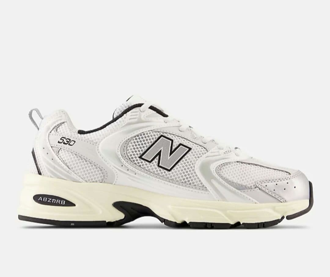 【美品】ニューバランス530TA 23㎝ベージュ/シルバー/ホワイト