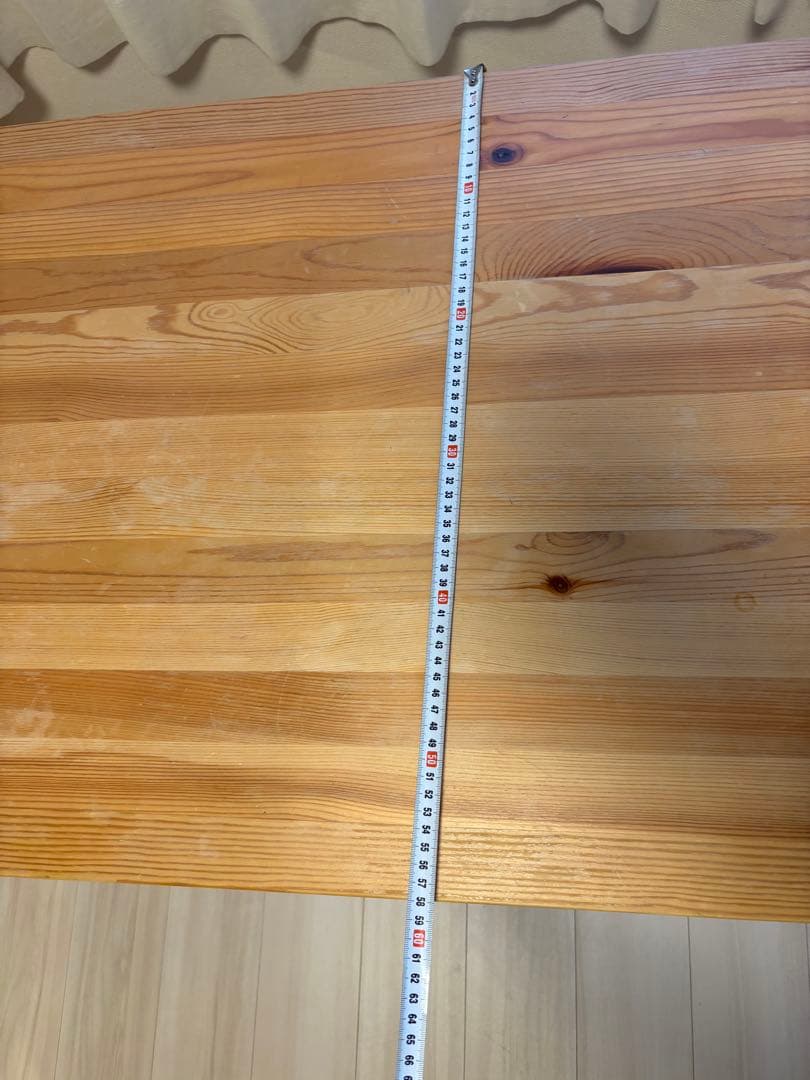 木製テーブル 2つの引き出し付き　無印良品