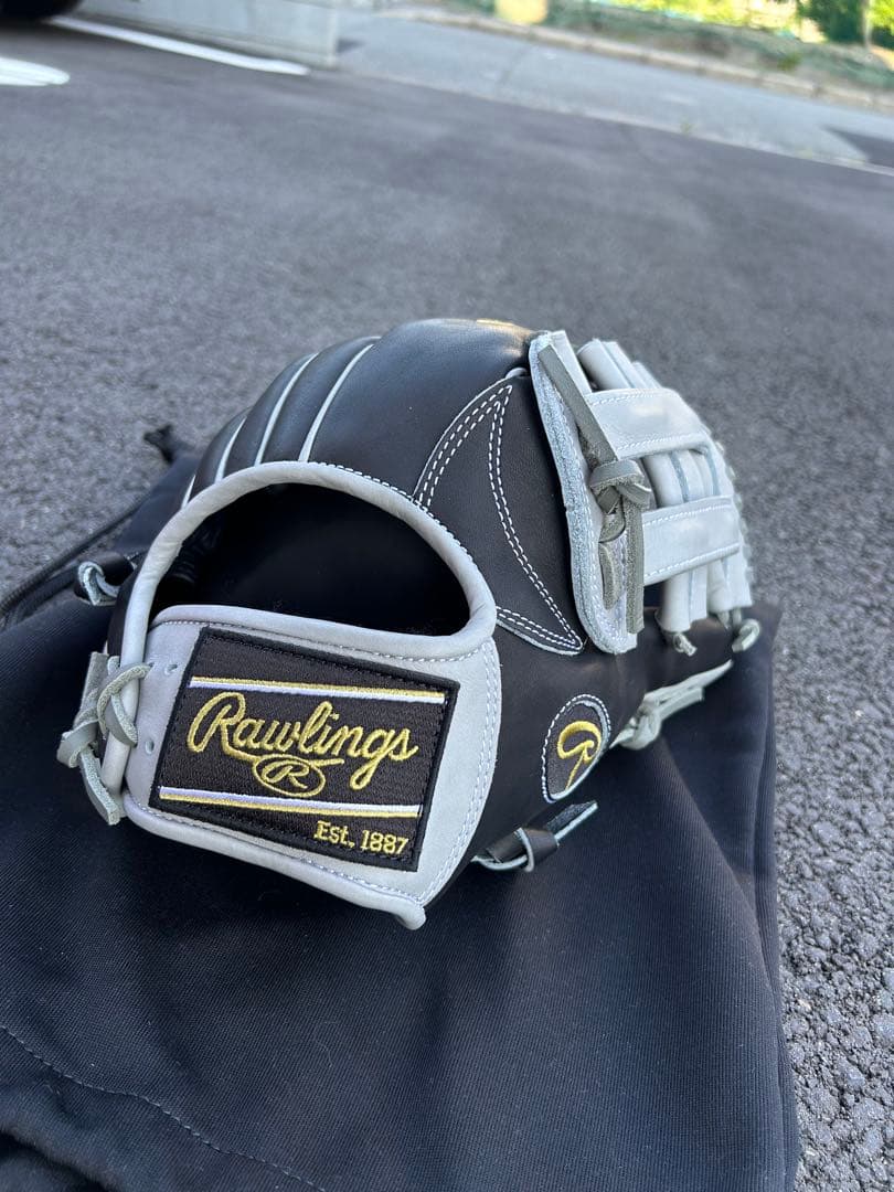 Rawlings 軟式グローブ Est. 1887 黒/グレー