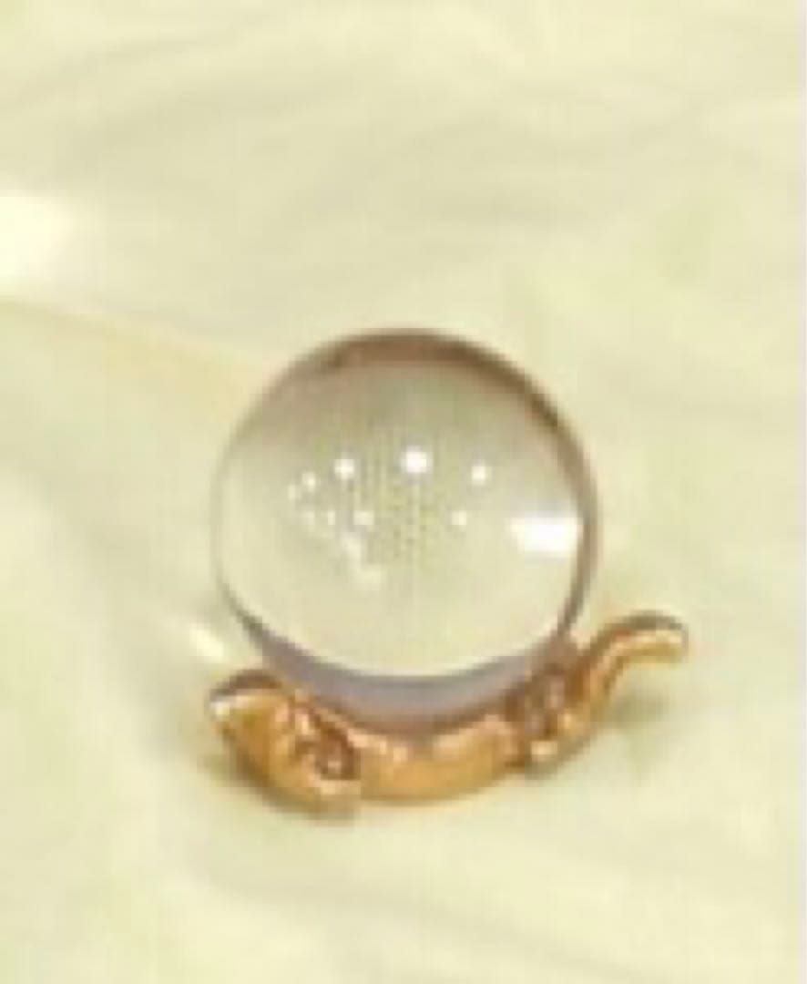 最高級 天然 水晶 如意宝珠台座付