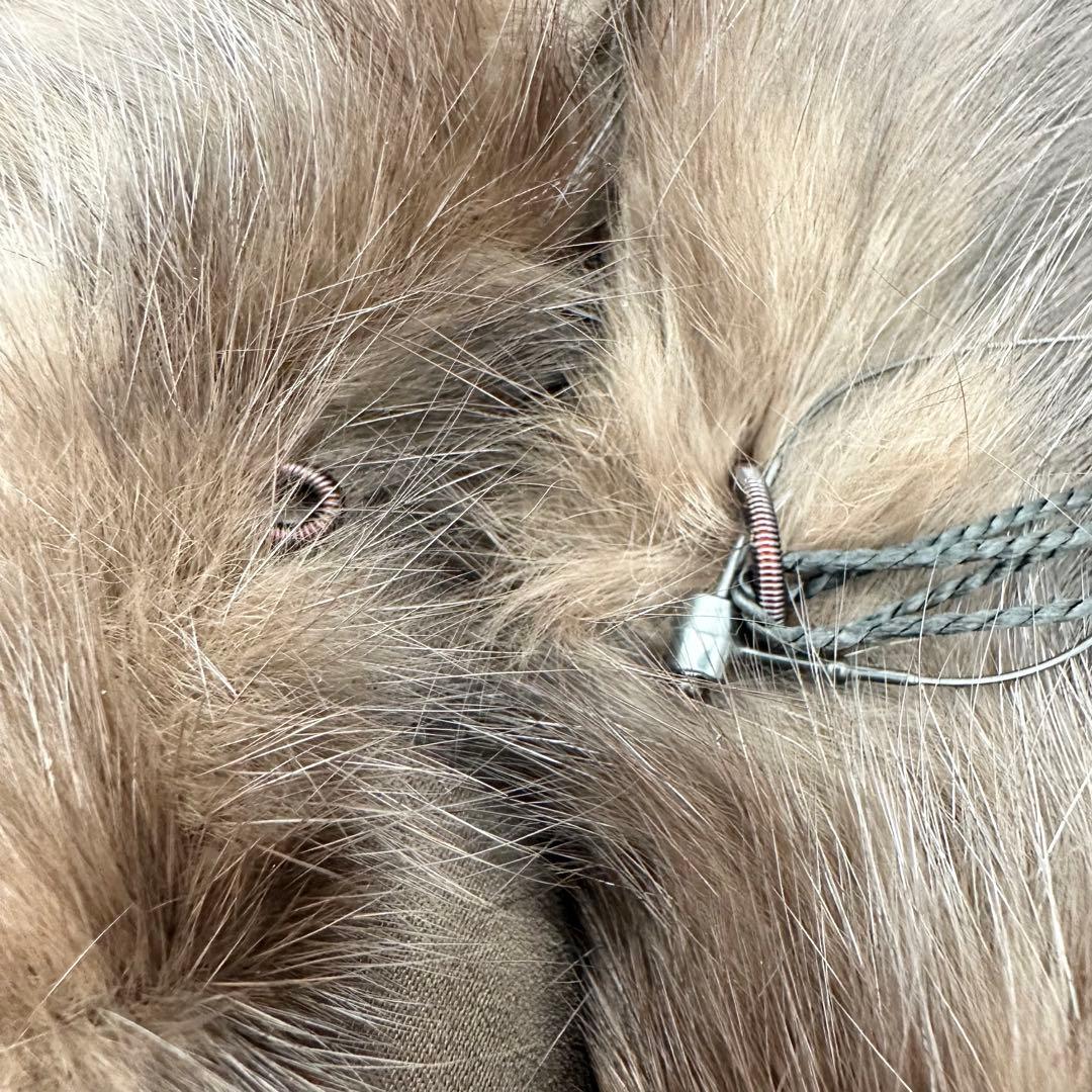 新品タグ付 SOBOL RUSSIAN SABLE ショール フリンジ付き