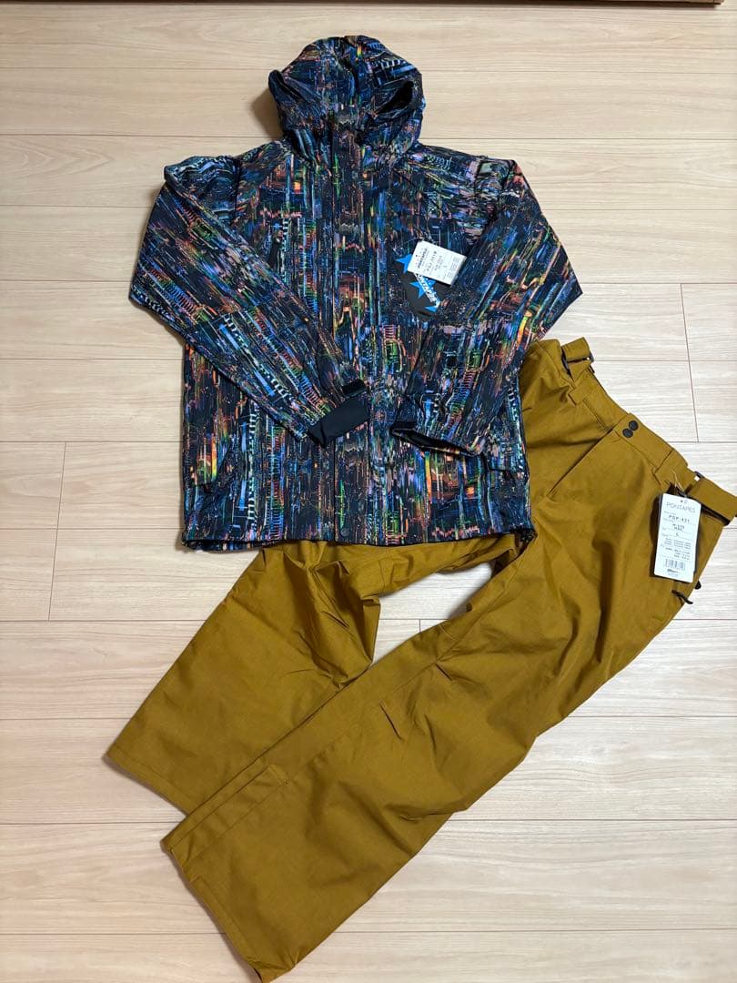 【新品未使用】メンズスノーボードウェア上下セット Ｌサイズ