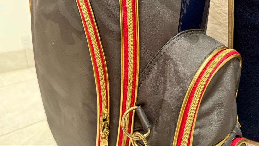 【生産終了稀少カラー】マークアンドロナ　キャディバッグ　トリコロールカラー