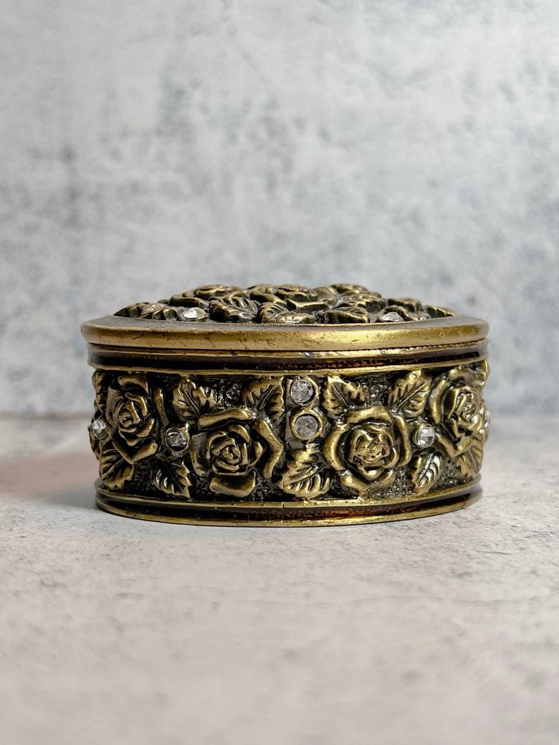 アンティーク　ジュエリーケース　小物入れ　薔薇　ローズ