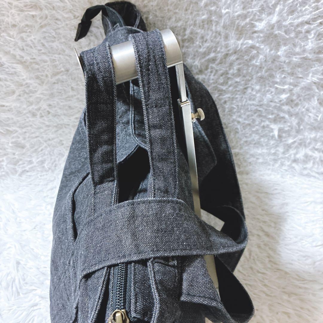 olive ⭐️ハンティングワールド　デニムトートバッグ　エンボスロゴ