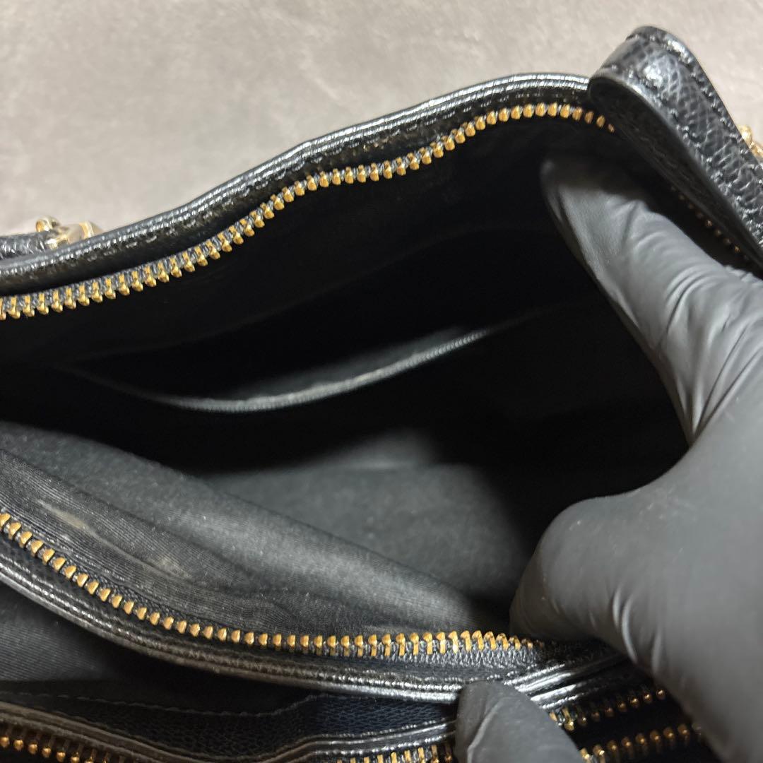 COACH コーチ　トートバッグ 型押し ブラック