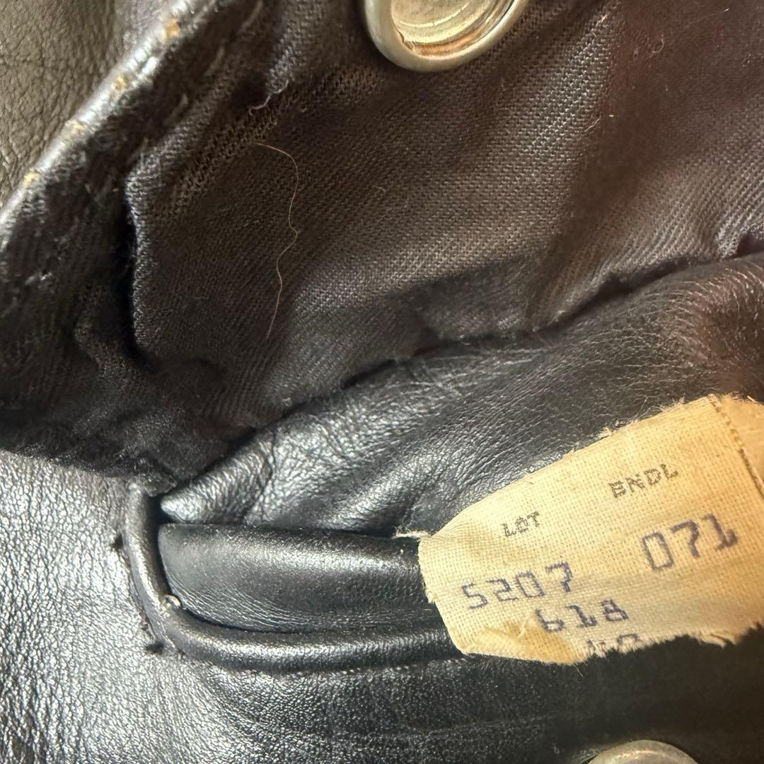 米国製 40 schott ダブルライダース スタッズカスタム バイカータグ