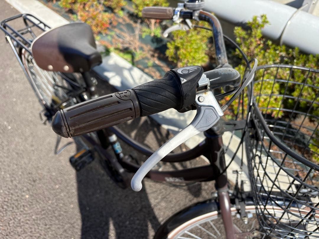 神奈川引取限定　シティサイクル SUBCREW ギア付き　カゴ/キャリア付