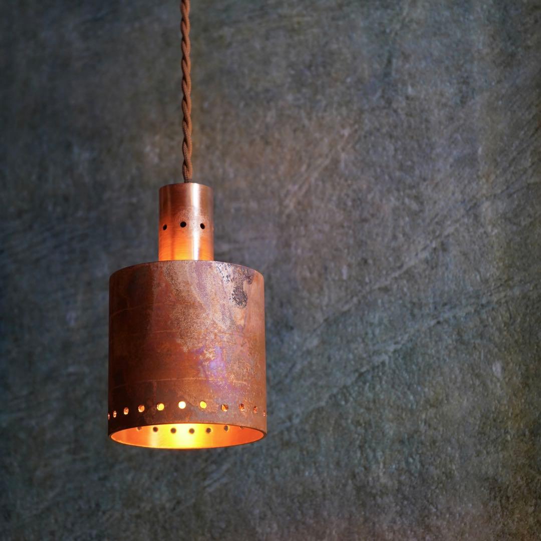 【一点物】環-tamaki- M (銅のペンダント照明器具)