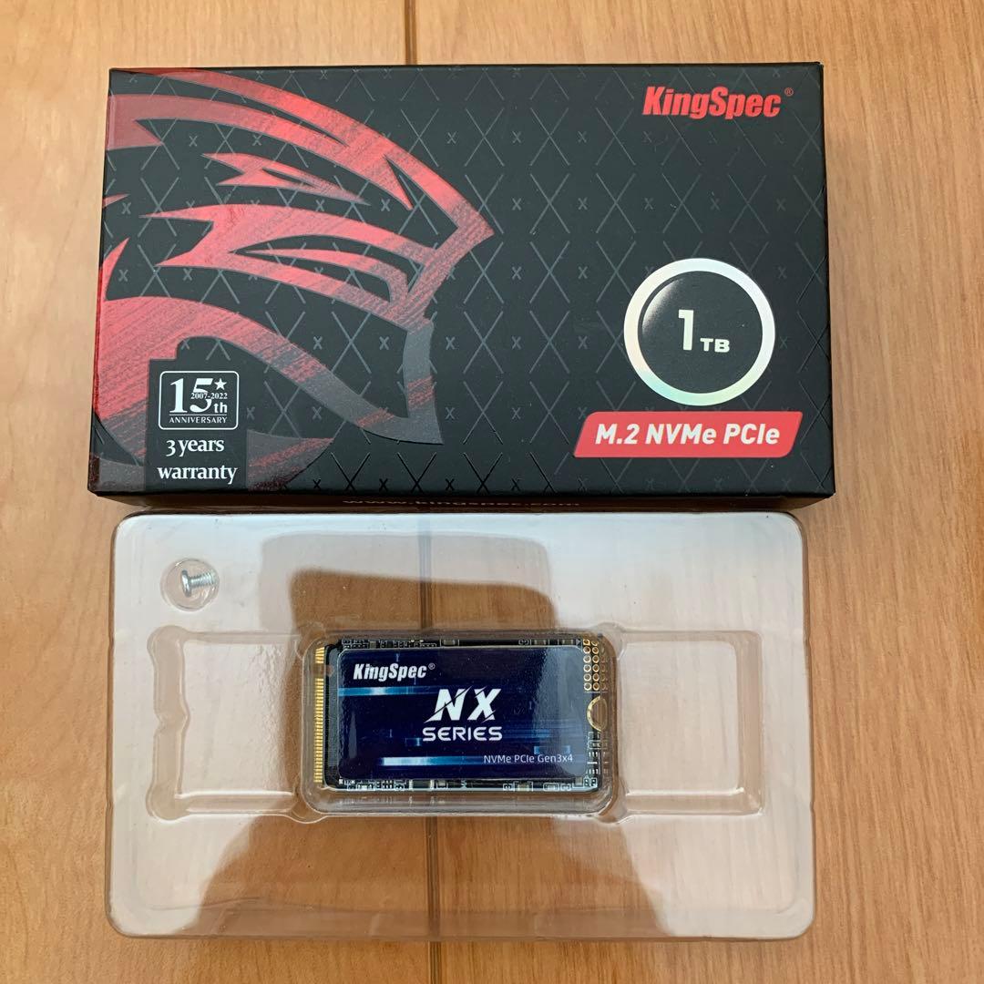KingSpec NXシリーズ 1TB M.2 NVMe SSD 2242