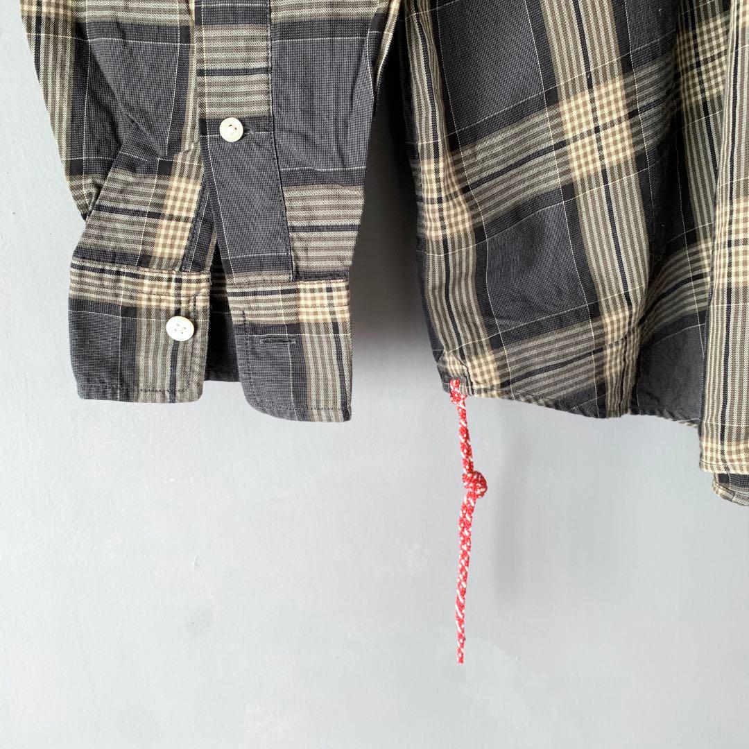 BEAMS JAPAN ビッグシルエット チェックシャツ ビームスジャパン ML