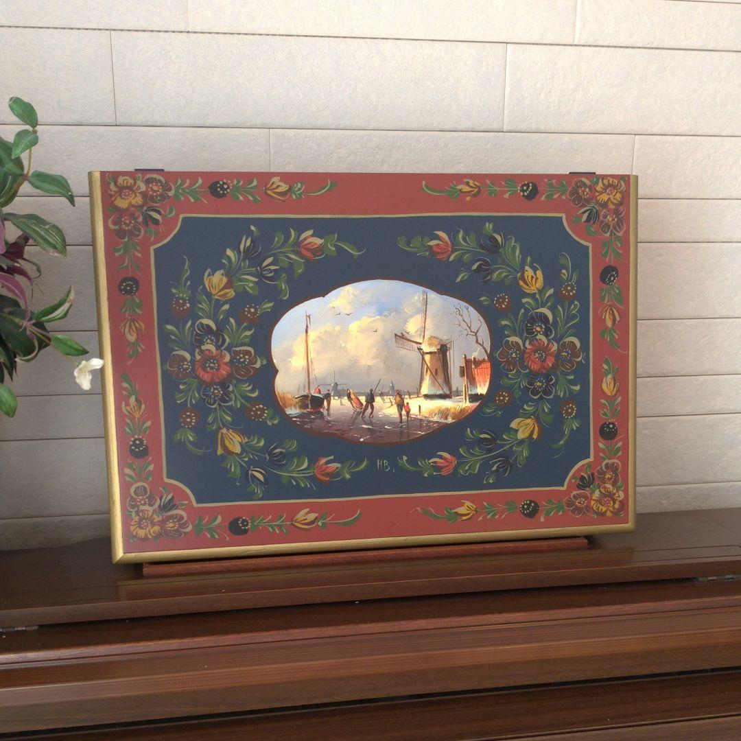 ヒンデローペン　H.B. ハウケ・ボーツマ \"オランダ 冬の風景\"