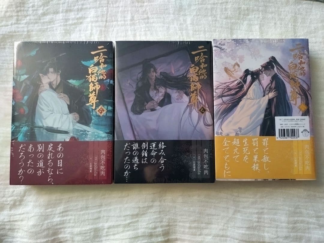 BL小説 二哈和他的白猫師尊 6～8巻 特装版 肉包不吃肉 未開封