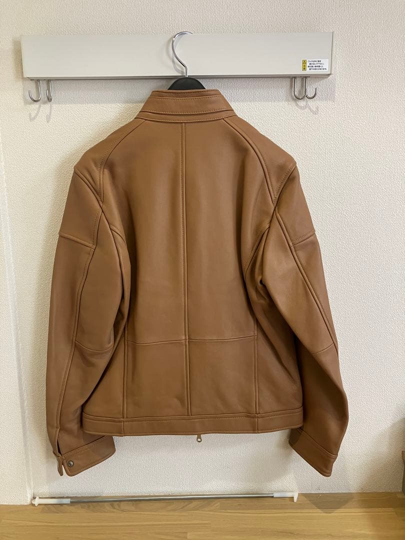 【美品】RATTLE TRAP ブラウン キャメル シングルライダースジャケット