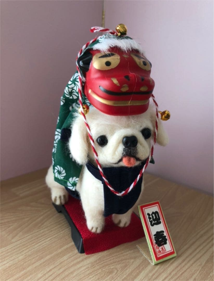 羊毛フェルト　獅子舞犬　受付中です^_^