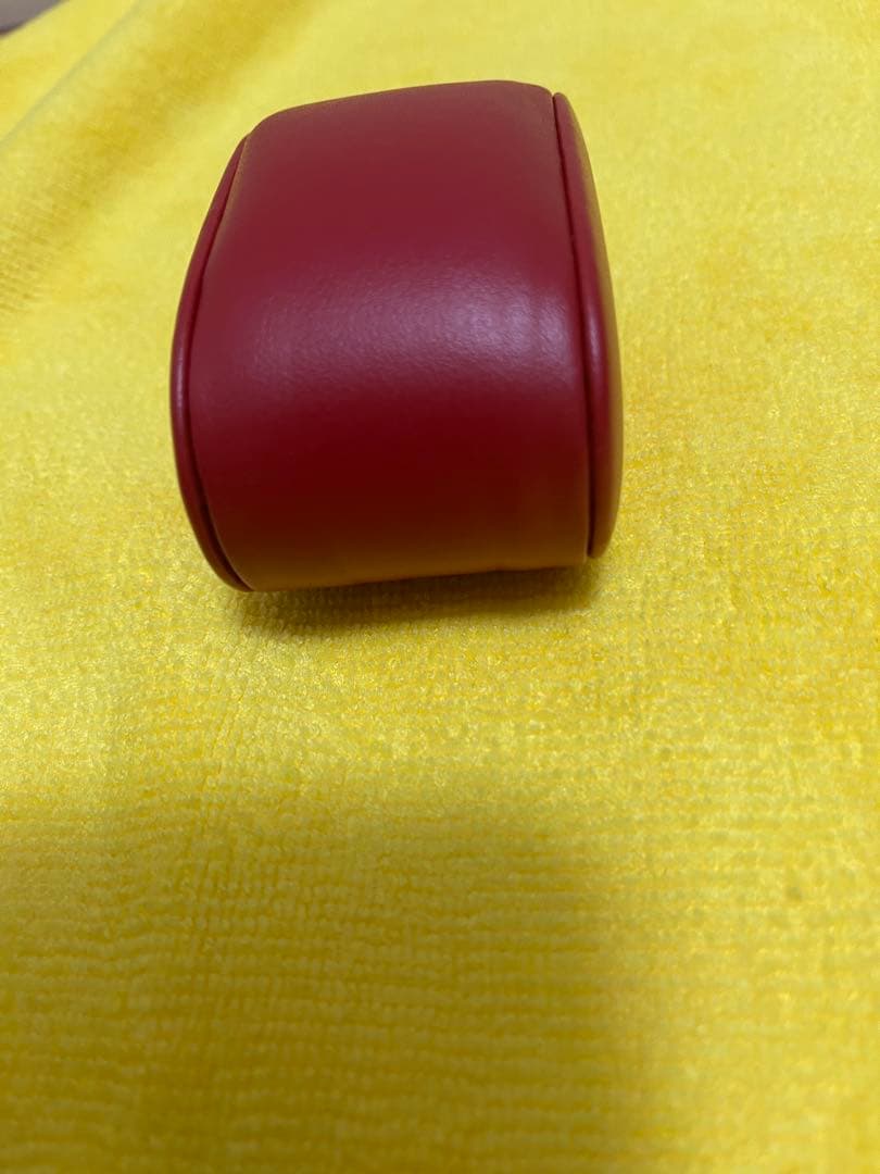 OMEGA純正時計ケース 黒レザー 赤ステッチ