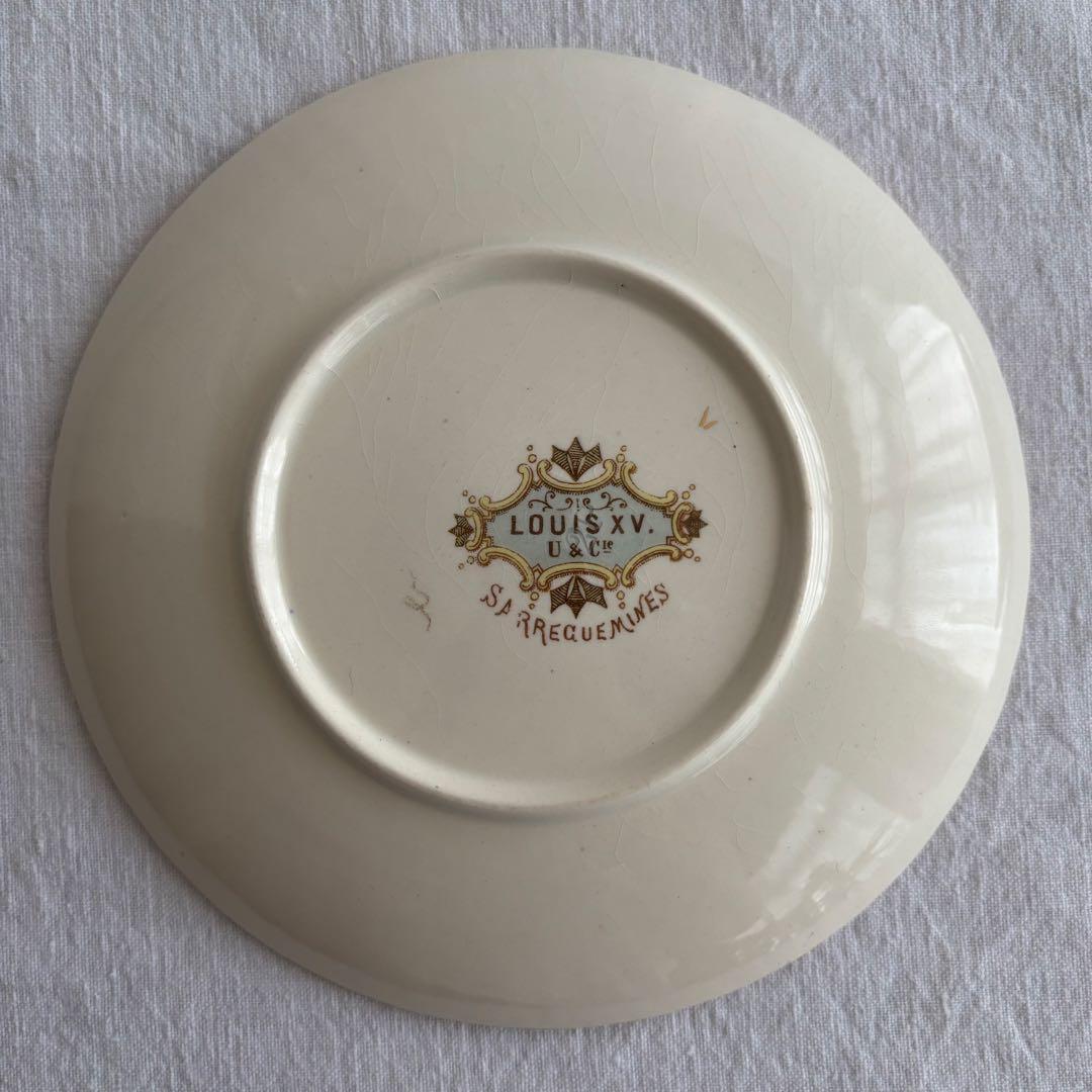 フランスアンティーク サルグミンヌ Louis XVプレート2枚セット