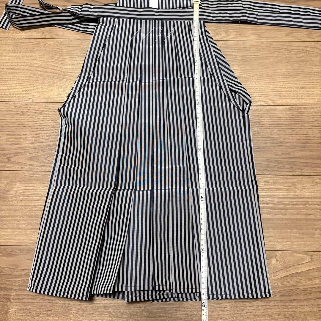 週末限定子ども袴　3歳　七五三　753 ストライプ 着物セット 正絹　新品　下駄