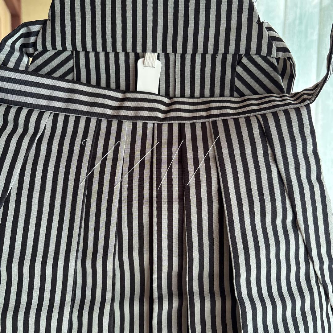 週末限定子ども袴　3歳　七五三　753 ストライプ 着物セット 正絹　新品　下駄