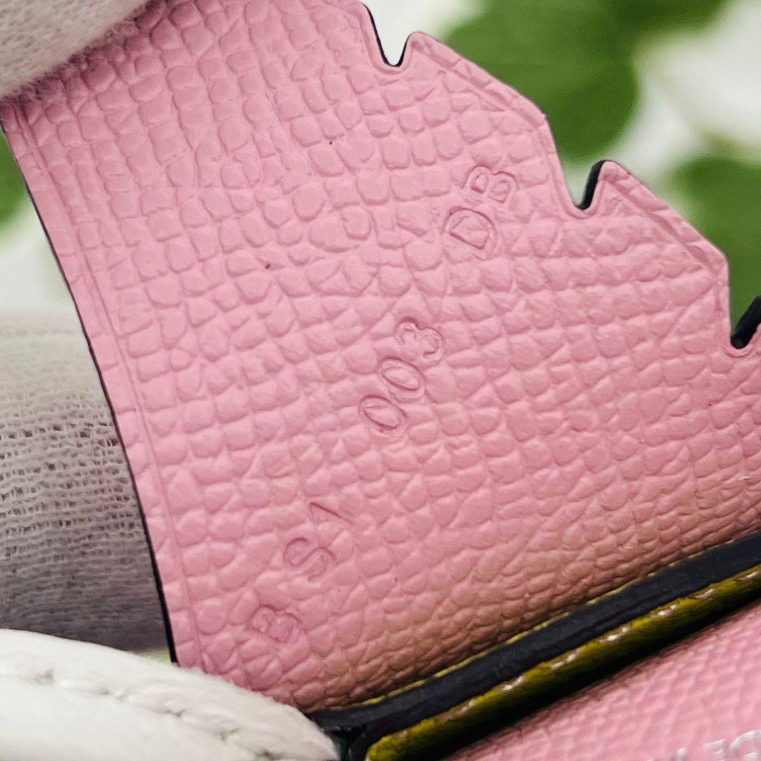 エルメス バーディ 鳥　B刻印 チャーム　キーホルダー マルチカラー レザー