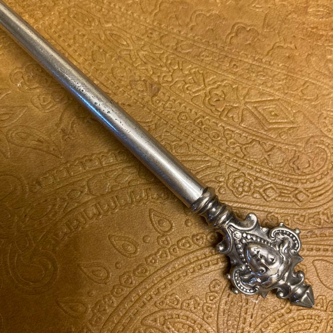 【純銀/約68.5g】ドイツ ソースレードル/19cm【マスカロン】