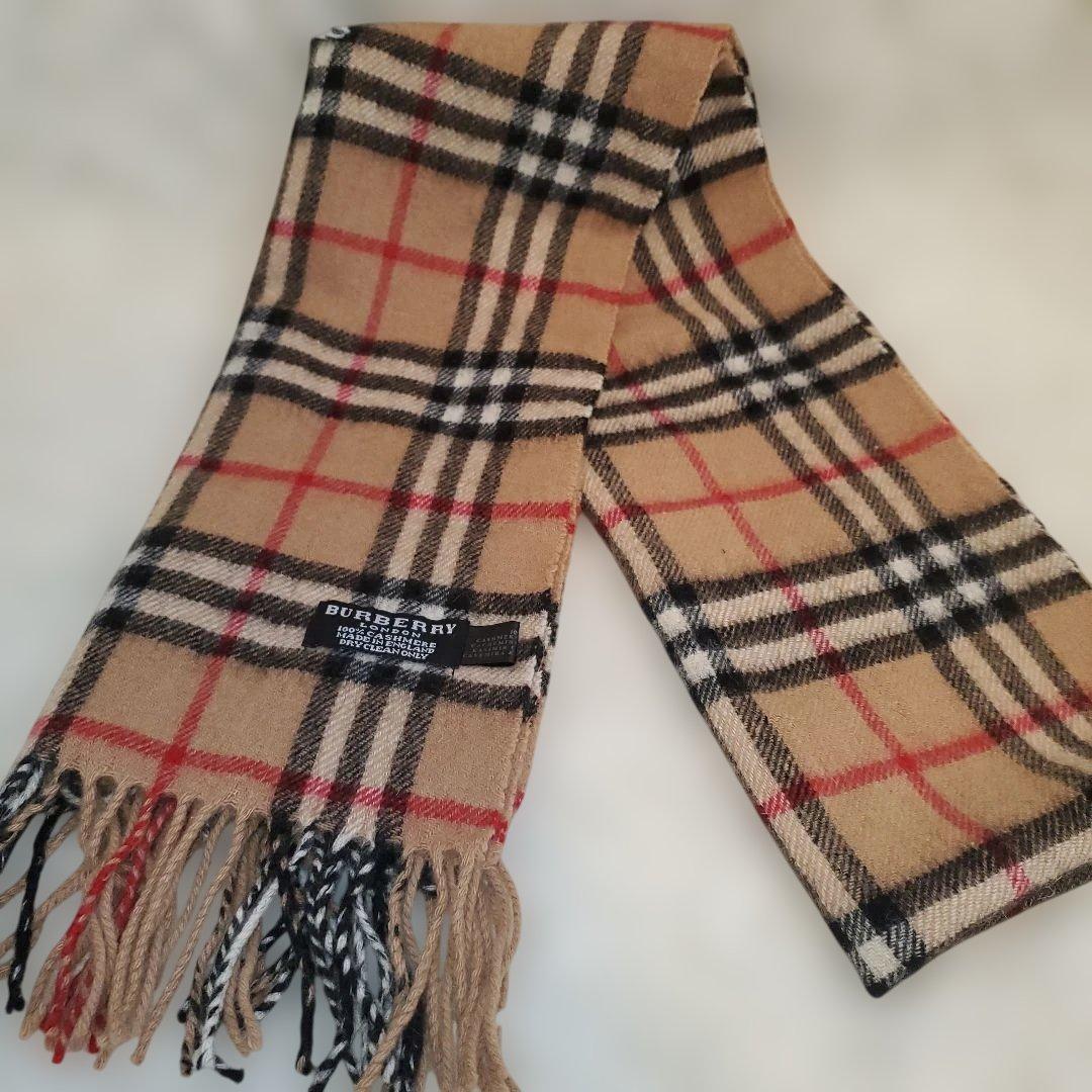 ⭐美品英国製⭐BURBERRY カシミヤ ノバチェック マフラー