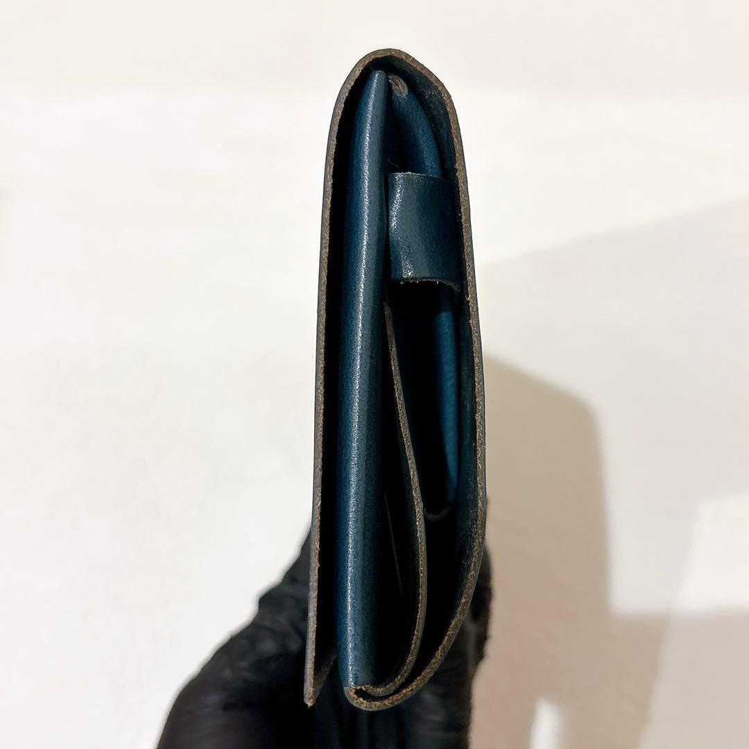 所作　ロングウォレット　長財布　ネイビー×フローラル