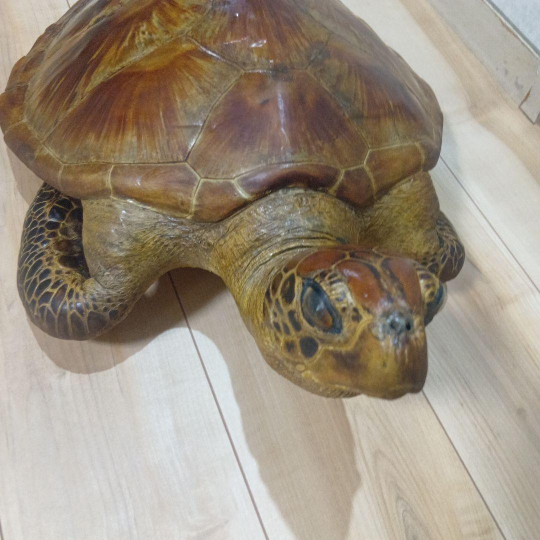 リアルな亀の置物 約60cm