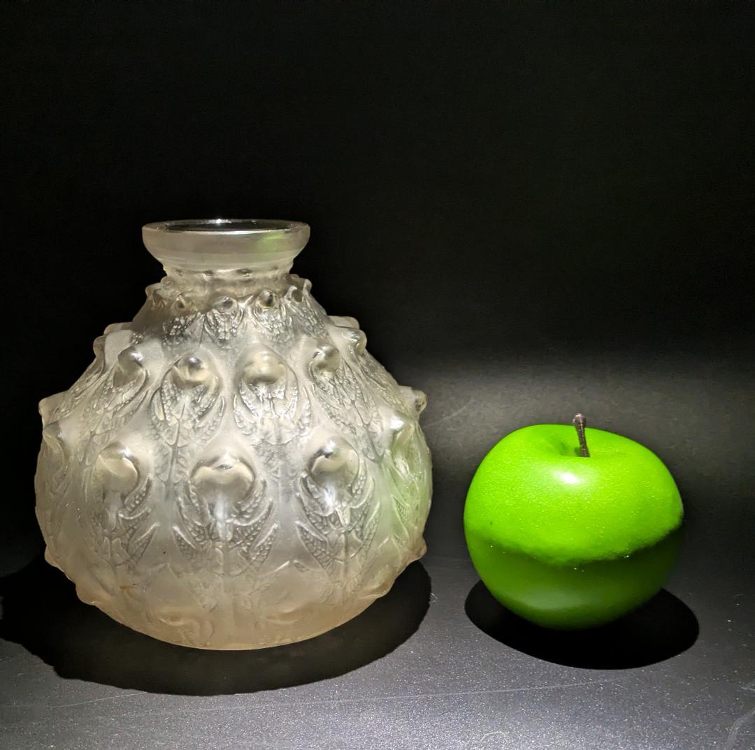 貴重な初期作品★本人★ルネ・ラリック フジェール アンティーク 花瓶 1913