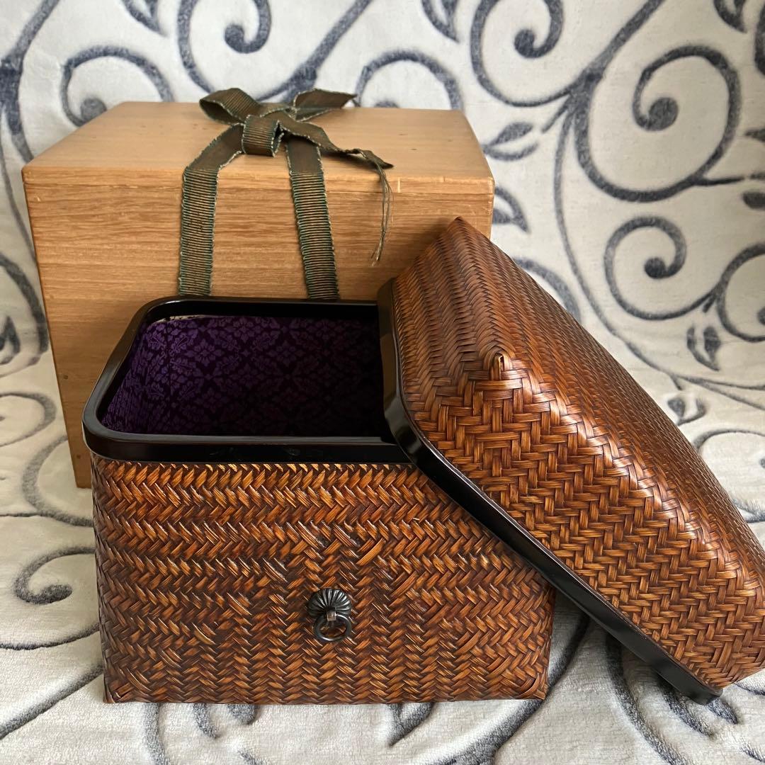 茶道具 御所籠一式 共箱