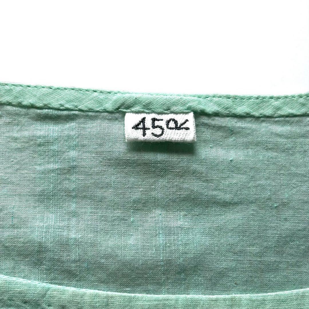 【希少美品】45R 歳時記　上巳　ブラウス　プルオーバー　刺繍　ビーズ　現行