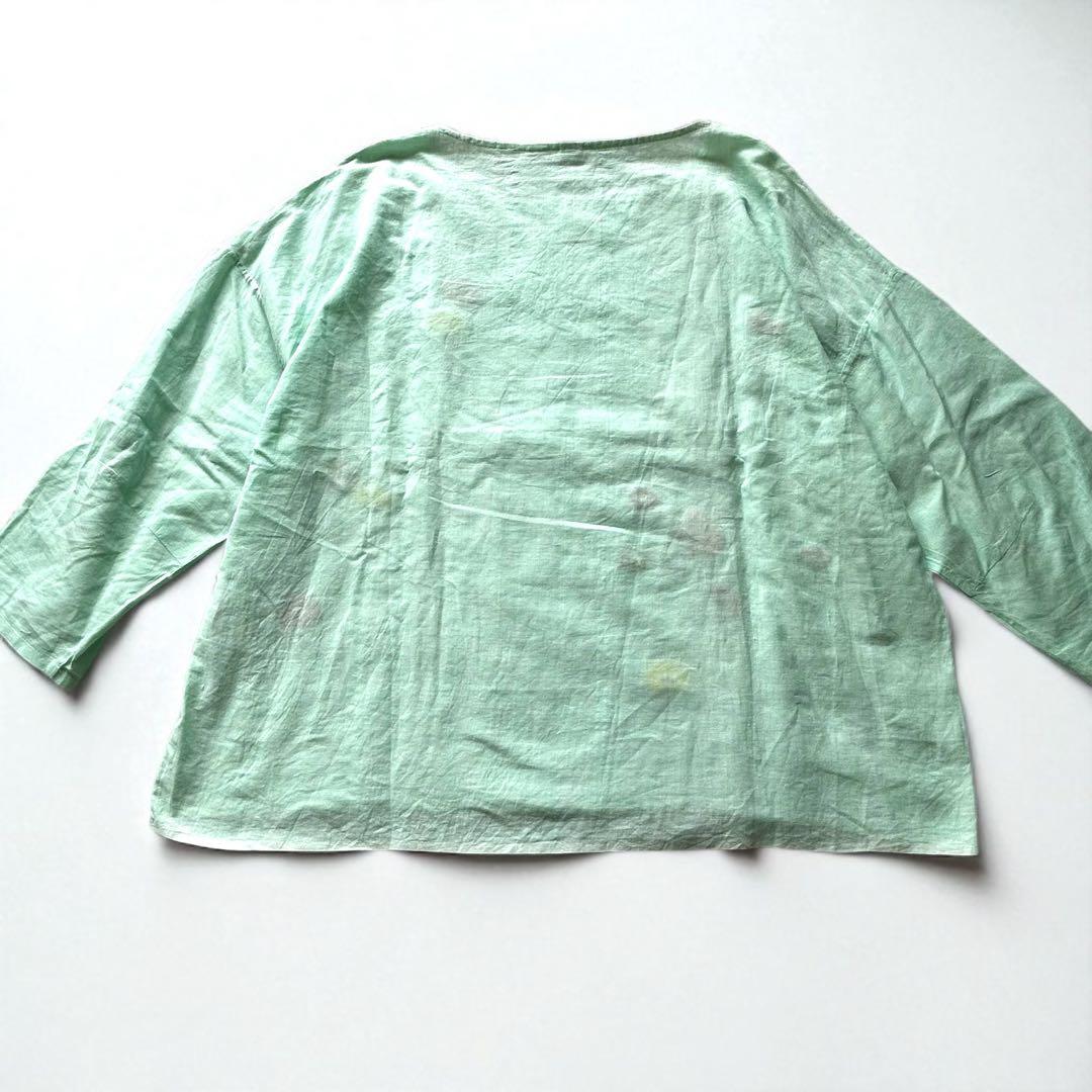 【希少美品】45R 歳時記　上巳　ブラウス　プルオーバー　刺繍　ビーズ　現行