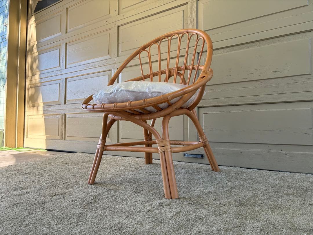 unico ウニコ CAGE カージュ ソファ 1シーター ラタンフレーム 美品