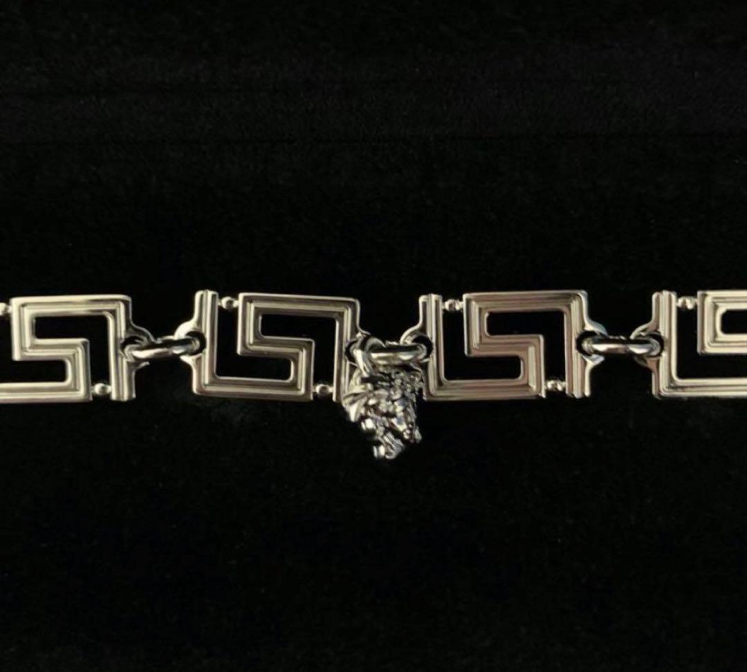 VERSACE グレカ ブレスレット シルバー
