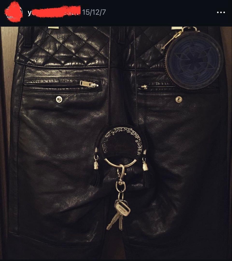 blackmeans ケース 刺繍 レザー　blackmeans