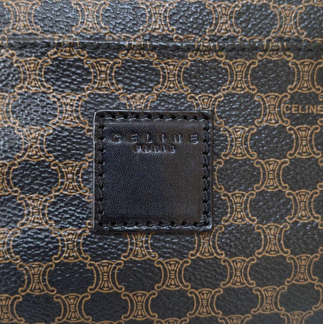 ✨極美品 CELINE 黒マカダム ボストンバッグ 鍵 2way PVC 大容量