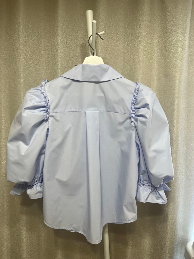 Bibiy. CORA PUFF BLOUSE ブルー ブラウス