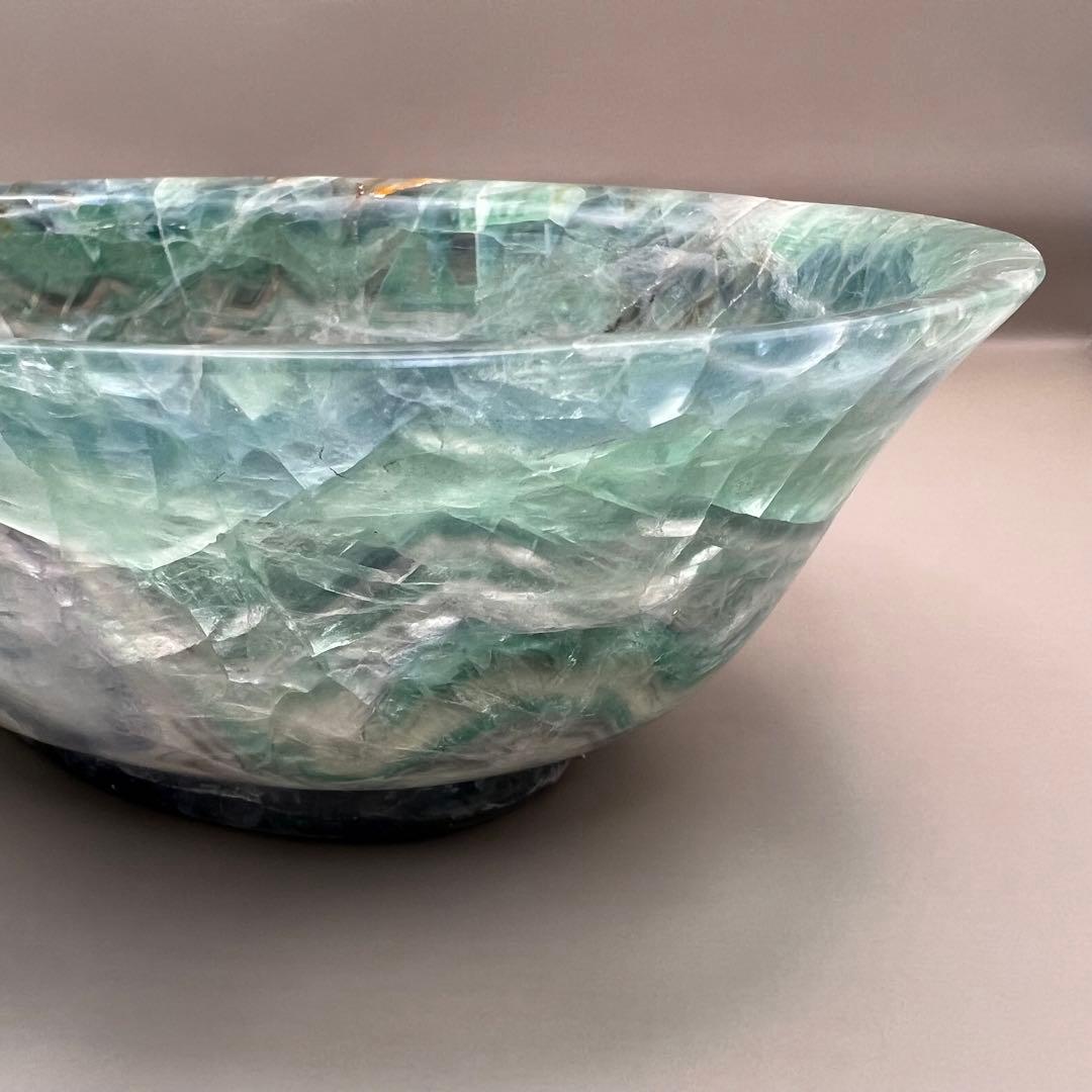 （fluorite6）レア フローライト 大きなフルーツ皿お椀お皿ボウル