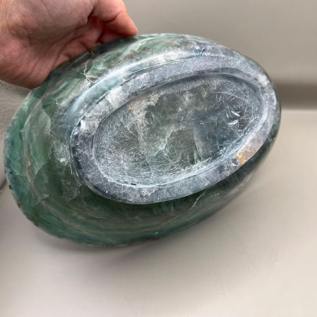 （fluorite6）レア フローライト 大きなフルーツ皿お椀お皿ボウル