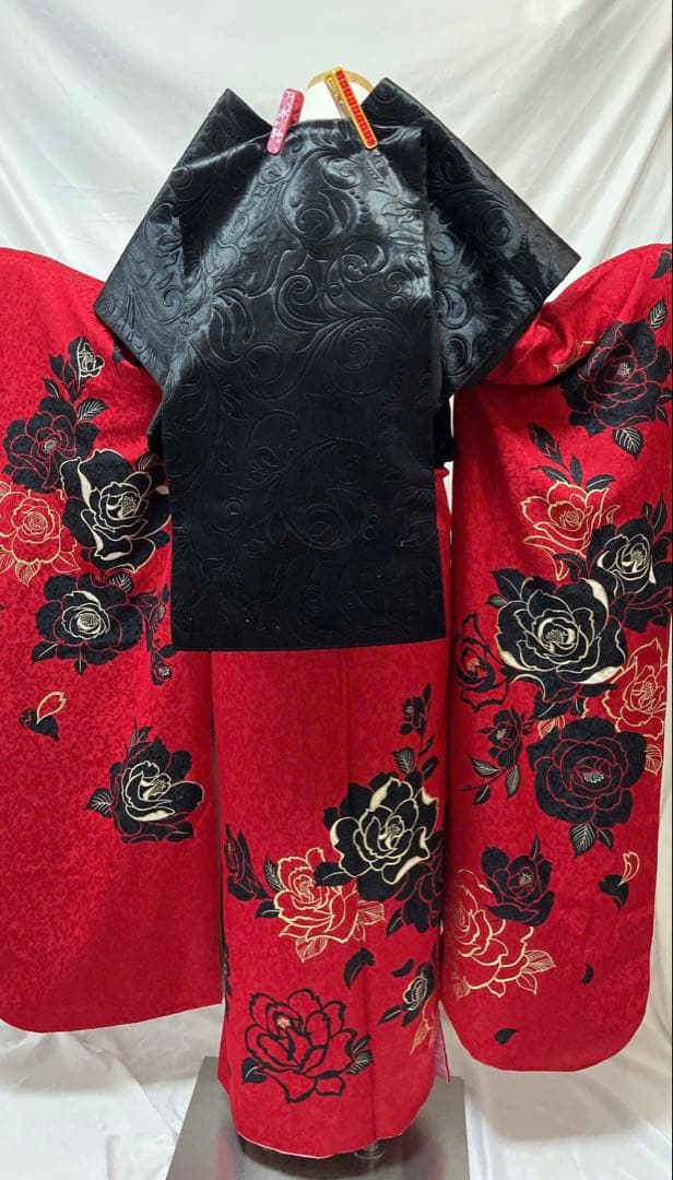 いちご品　成人式　振袖7点セット　振袖フルセット