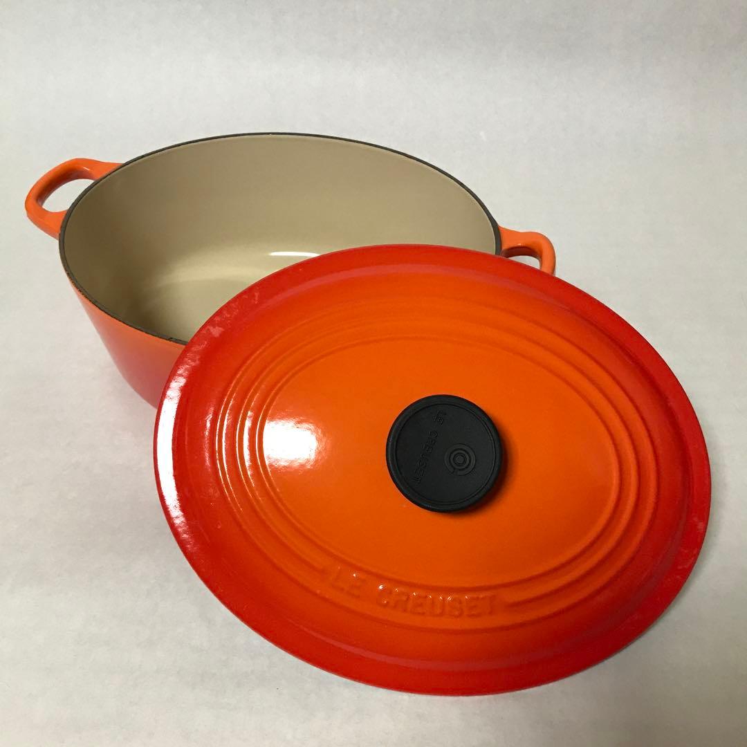 ル　クルーゼ　ココットオーバル　オレンジ　27㎝