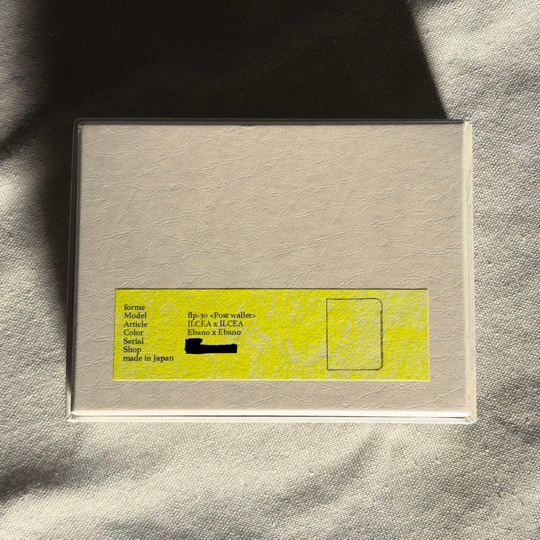 forme post wallet ALL ILCEA ebano フォルメ