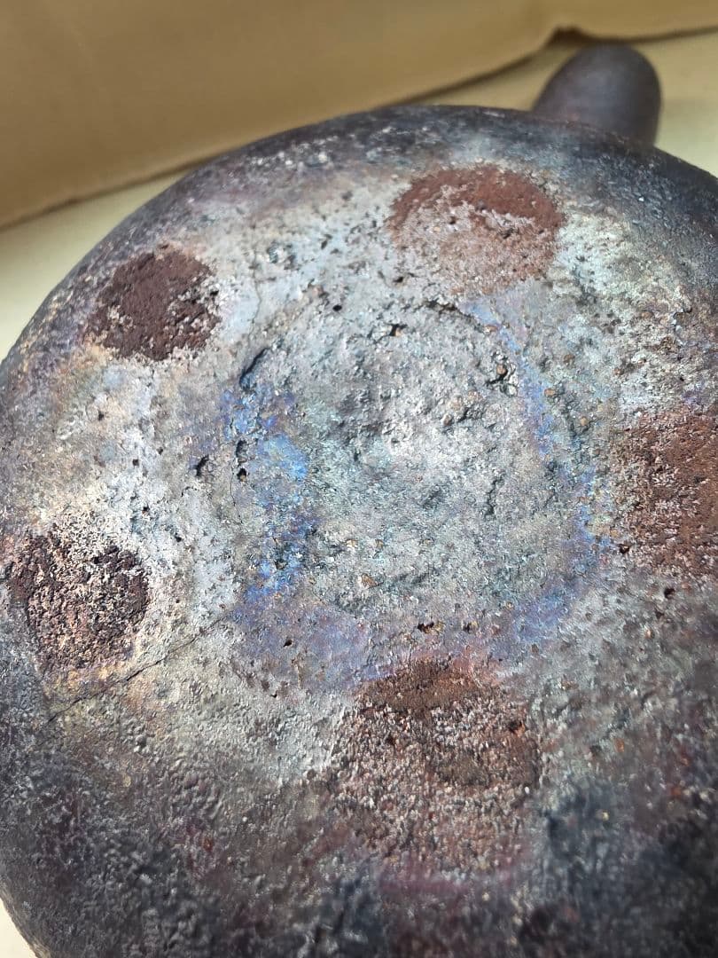 岩井窯　蓋付片手土鍋（小）■美品■