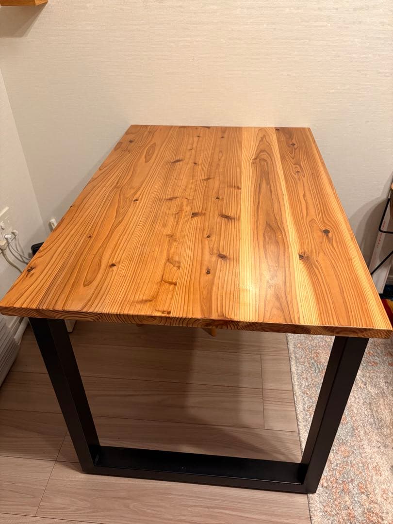 値下げ　KANADEMONO THE TABLE /杉無垢材/100×65